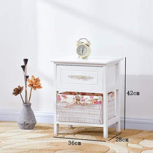 Comodino GCX- comodino moderno in legno massello con forte capacità di cuscinetto per camera da letto, studio, ecc moda, Legno, 36×28×42cm