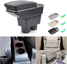 LANCHUN Armrest for N ISSAN TIIDA 2005-2014 BRANREST Box Auto Centro Console Console Console Braccio Rest con Funzione di Ricarica 7 Porte USB Luce a LED Integrata (Color : Beige)