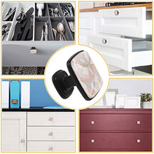 Sfondo geometrico grigio rosa Pomelli per Porta Set di 4 Pomelli per Mobili Manopole per Cassetti Cucina Armadio Vetro