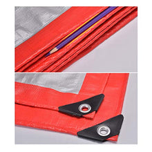 LHOME Telo Impermeabile, PE Rosso Argento Foglio di plastica Tarps 180 Grammi/Piazza con galvanizzato asole. (Size : 2m*3m)