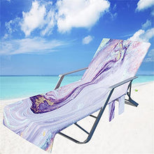 Sdfsa - Coprisedia da spiaggia per chaise longue con tasche laterali per piscina, sdraio, prendisole, vacanza