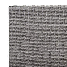 Mendler Divano sofà 2 posti da Esterno HWC-G16 polyrattan Grigio Cuscino Grigio Scuro