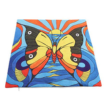 Weiy - Set di cuscini decorativi, motivo: fiori e uccelli, farfalle