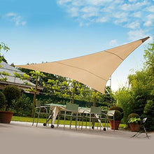 VERDELOOK Tenda a Vela Triangolare in polietilene, 3x3x3 m, Ecru