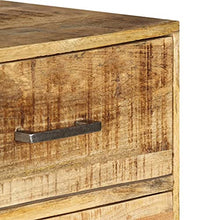 vidaXL Legno Massello di Mango Cassettiera Vintage Mobile Armadietto Credenza