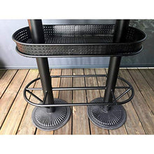 MATHI DESIGN - Tavolo bistrotto/industriale, effetto legno invecchiato