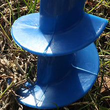Yardwe 2 supporti regolabili per ombrellone da spiaggia in plastica, per ombrellone da spiaggia, blu (42 cm)