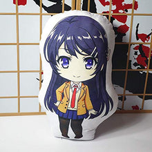 XKMY Anime Sakurajima Mai Peluche Giocattoli Scuola Sorella Bambola Cuscino Cosplay 40 * 28 cm per Regalo Cuscino