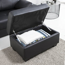 ECO-DE Divano letto con funzione massaggio BELLAGIO Color Nero Con Ottomana ECO-8220