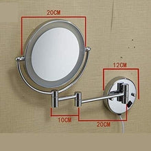 Specchio Bagno Vanity Specchi a Muro Montaggio a LED Trucco Trucco Hard, 8 Pollici, Double-Sided