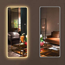 Specchio Specchio a Figura Intera, Specchio per Il Trucco Illuminato a LED Senza Cornice, Specchio Touch Smart Fitting, Specchio Decorativo