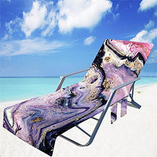 Sdfsa - Coprisedia da spiaggia per chaise longue con tasche laterali per piscina, sdraio, prendisole, vacanza