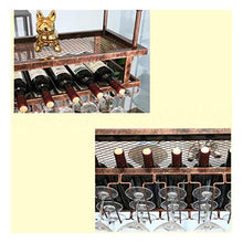 MFLASMF Red Wine Cup Holder,Upside Down Home Bar Bar Wine Rack,Wine Rack, Goblet Rack,Wine Rack Hanging Wine Rack (Color : Brown, Size : 60 * 30cm)