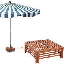 FESTNIGHT Rivestimento Supporto Base ombrellone Parasole in Legno