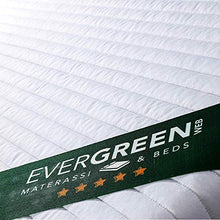 EVERGREENWEB Materasso MEMORY FOAM una piazza e mezza 120x190 cm & Waterfoam ORTOPEDICO alto 22 cm con Cuscino Letto GRATIS Lastra Massaggiante, Rivestimento Bianco SFODERABILE per Reti e Letti