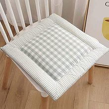 eewopjkj Set di 4 Cuscini per sedie Cuscini per sedili Cuscini per Sedia Cuscino per Schienale Alto Cuscino per Sedia da Giardino in Cotone e Lino con Orlo Design con Cravatta Cuscino per Sedile a s