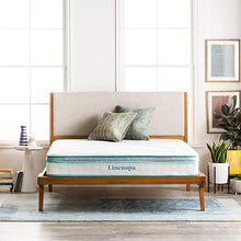 Linenspa Materasso ibrido da 20 centimetri con memory foam e molle interne – Medio Rigido, Una Piazza e mezza, 120 x 190 cm