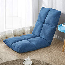 DIEDZ Sgabello per Scarpe Lazy Couch Tatami Pieghevole Singolo Piccolo Divano Letto Computer Schienale Sedia Piano Divano (Colore: Blu)