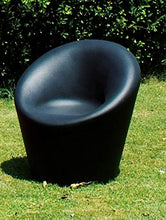 vanossi Poltrona da Giardino 88x80x85cm in Polietilene Happy Nera