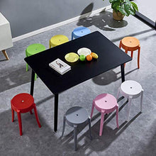 DIEDZ Sgabello per Scarpe Sedia da Tavolo Sgabello Semplice panchina in plastica Spessa per Adulti Alta Moda Sgabello in Gomma Creativa (Colore: Giallo)