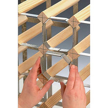 Longlife - Clip in Acciaio galvanizzato per scaffale portabottiglie, 5 Pezzi
