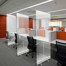 LHDQ 80 * 200Cm Schermi Protettivi Trasparenti, Divisore Pop Up in Plastica, Schermo di Protezione da Starnuti,Stand Alone, per Scrivanie, Nail Salons, Ristoranti E Bar