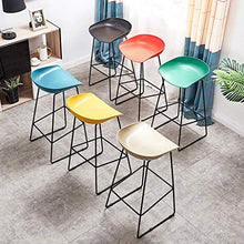 Sgabello da bar semplice da scrivania, sedia da bar, sedia da bar, sedia da sala da pranzo alla moda, moderna (colore verde, dimensioni: 75 cm)