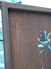 Zen Man 031651 - Paravento da giardino in metallo arrugginito, 1 mm, 150 x 50 cm