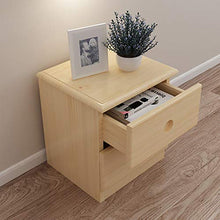 Comodino in Legno Comodino Piccola Camera Letto Tavolino Mobili Stoccaggio con 2 Cassetti Montaggio Facile