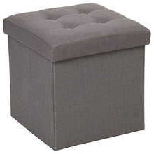 2 in 1 Pouf e baule contenitore - Colore GRIGIO TALPA