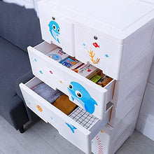 MICEROSHE Armadio Semplice Durevole Semplice stoccaggio cassettoni Dresser Camera Governo di immagazzinaggio for Closet Ufficio Sala Giochi 5 Cassetti Armadio Design Pratico