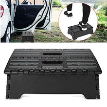 Sgabello pieghevole portatile Scaletta nera per anziani Incinta Bagno per cucina Bagno WC Caravan Uso da viaggio