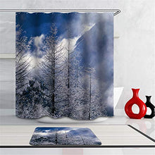 LIYAN Combinazione Bagno. Immagini Chiare E Colori Vivaci Rendono Il Tuo Bagno Pieno di Vita. Accessori da Bagno. Foresta Invernale.