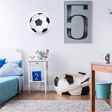 Plafoniera Pallone da Calcio Led Lampadario Camera Ragazzi Cameretta Sala Giochi Da Appendere A Soffitto e Muro D.36