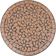 FAMIROSA Set da Bistrot 3 pz in Piastrelle di Ceramica Terracotta