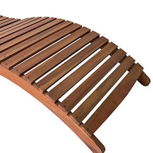 SKM Set Lettini Prendisole 2 pz con Tavolino in Massello di Acacia (32kg)