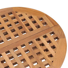 FAMIROSA Set da Pranzo da Giardino Pieghevole 3 pz in Massello di Teak-5453