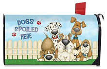 XJ-JX - Copertura magnetica per cassette postali per cani con scritta "Spoiled here"