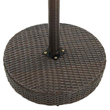 FAMIROSA Tavolo da Giardino Marrone 60,5x106 cm in Polyrattan