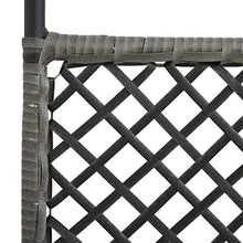 FAMIROSA Paravento a 6 Pannelli in Polyrattan Antracite 360x200 cm