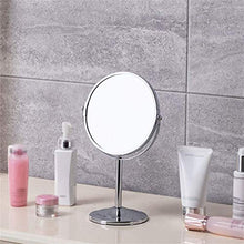 ADSE Specchio cosmetico da 7 Pollici 2X Specchio ingranditore Specchio Rotante bifacciale Specchio da Trucco Rotondo Argento Specchio da Trucco