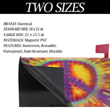 Chic Tie Dye segno della pace colorato Arcobaleno arte cassetta delle lettere copre magnetico giardino giardino giardino decorazione casa dimensioni standard 53,3 cm x 45,7 cm