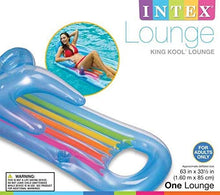 N\C Lettino da Piscina Gonfiabile Lounge con poggiatesta