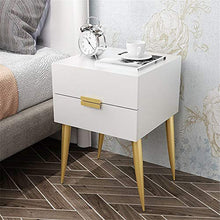 Comodino, Comodino Comodino con 2 Bagagli cassetto Singolo Comodino Gabinetto scandinavo Style Mobili Camera da Letto Pratico e Versatile (Color : White, Size : 40x41.5x59cm)