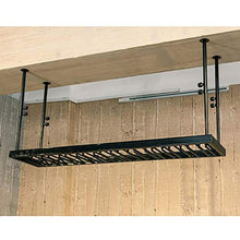 Rastrelliere per bicchieri da vino Portabicchieri in ferro battuto in ferro battuto industriale, regolabile in altezza, supporto per calice appeso, bar / ristorante / caffetteria per vino decoration r