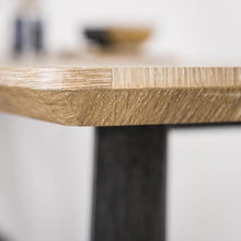 M-001 - Tavolino da bar, colore: legno e acciaio Woodland