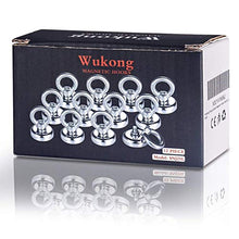 Ganci Magnetici, Wukong 25mm Magnete Neodimio Ganci, Per Casa, Cucina, Posto Di Lavoro, Ufficio, Garage, Capannone, Palestra, Armadietti e Molto Altro-12 Pezzi
