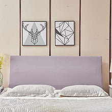 PETSOLA Copri Testiera Testiera Letto in Poliestere Elasticizzato Lunghezza 35-47 - Viola Chiaro, 180 cm