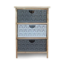 IlGruppone Mobiletto Multiuso per Bagno, Camera da Letto e Ingresso Misura 40x29x58cm con 3 cassetti MOD Miguel