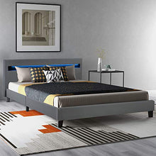 WYLZLIY-Home Struttura Letto Rete del Letto Bed Frames Bed Ecel Leather Bed Frames Classic Element Design LED Illuminazione Offre Una qualità Ideale del Sonno.